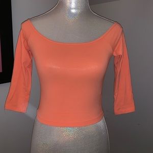 Hollister crop top with 3/4 sleeve